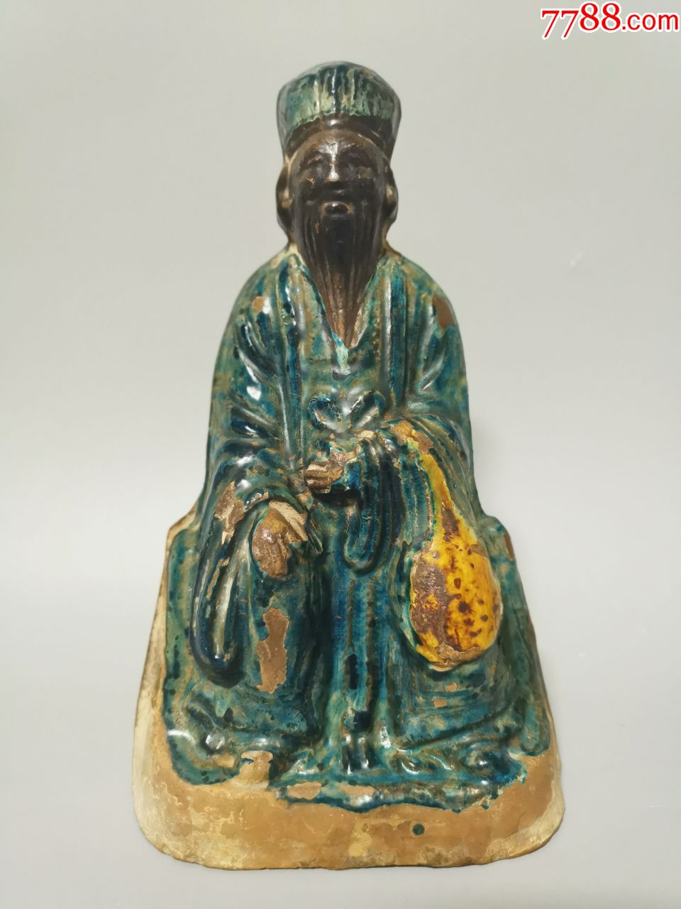 明代蓝琉璃佛像