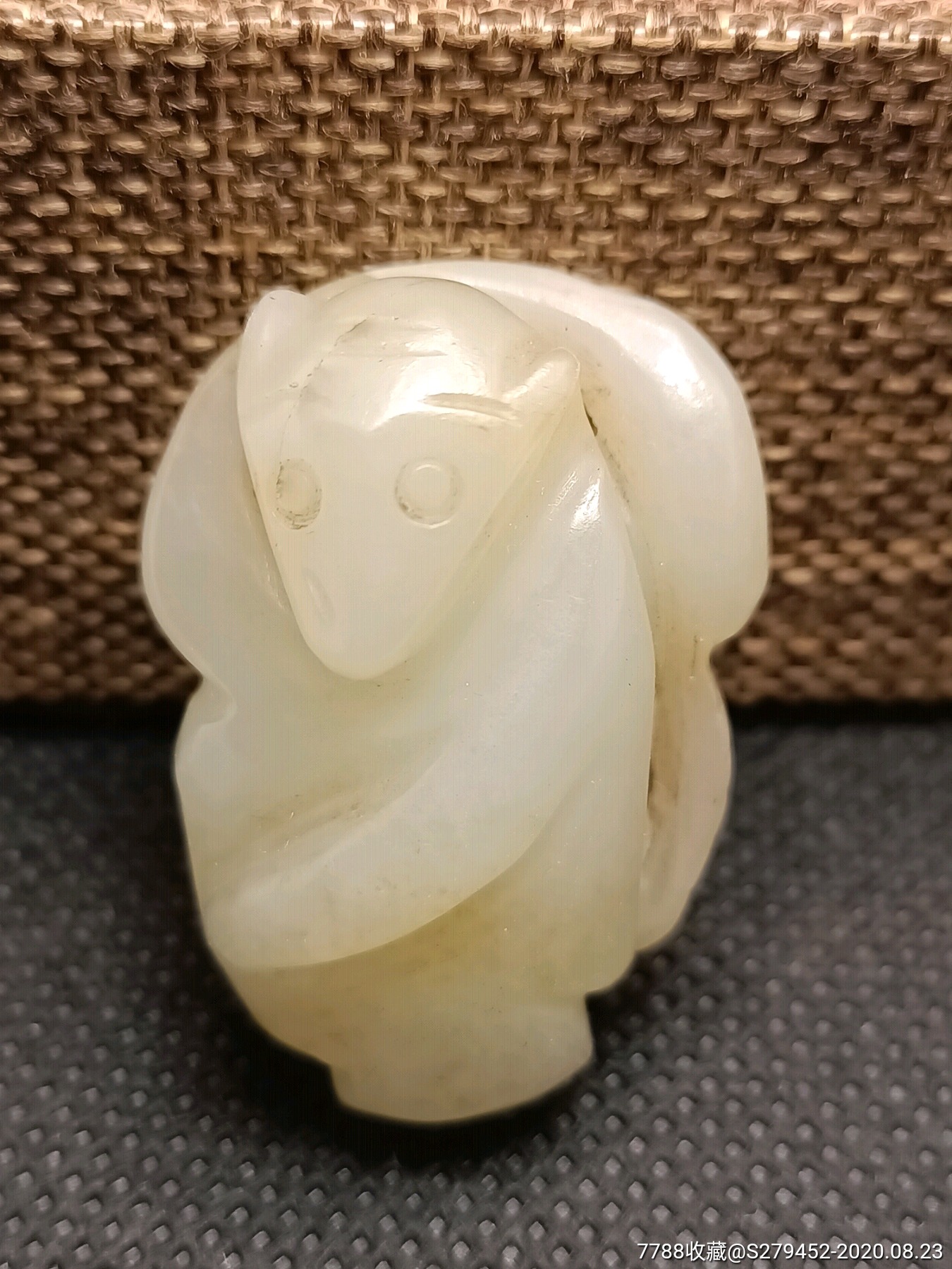 清代旧藏和田玉猴