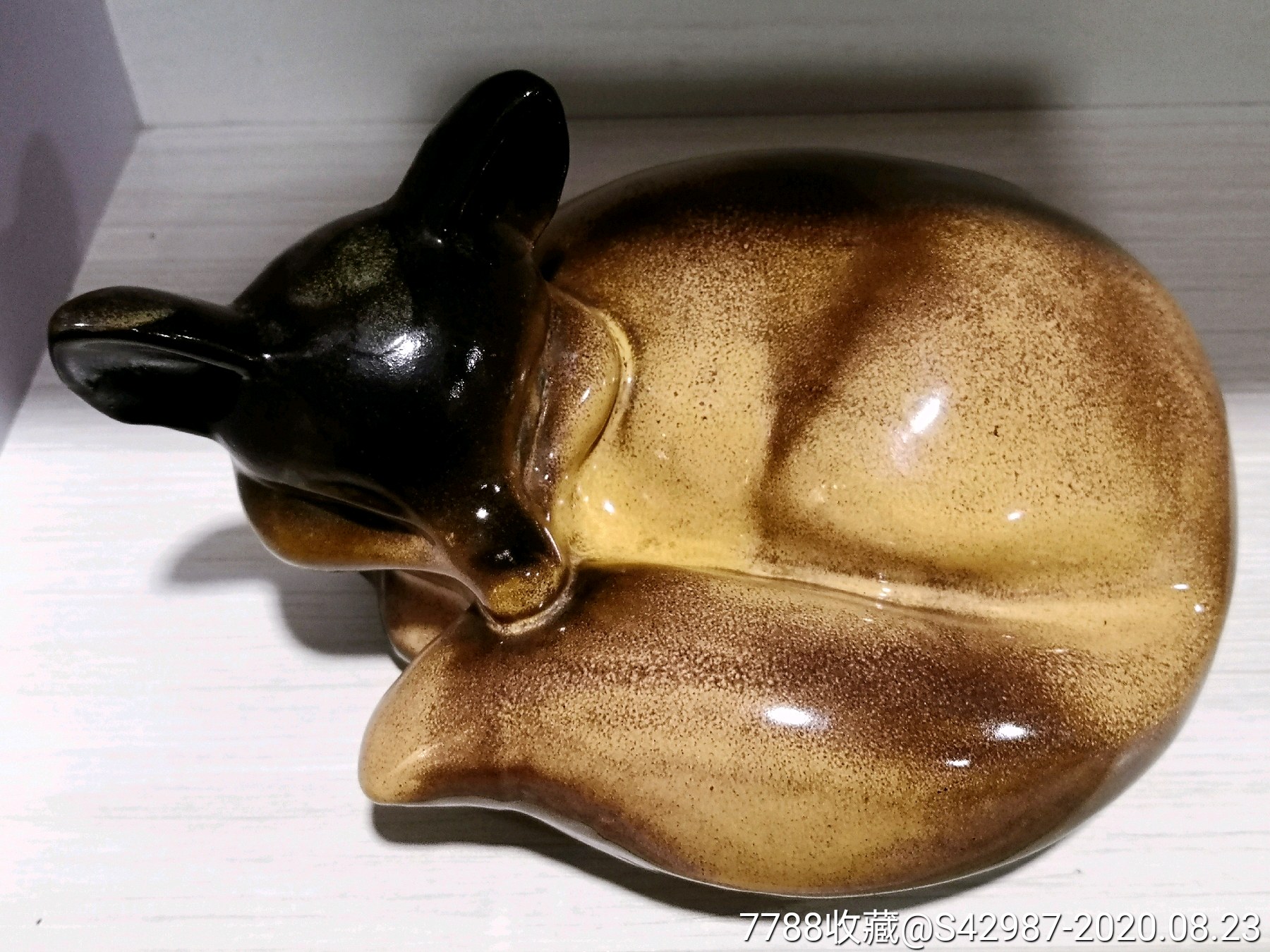 狐狸盘狐睡狐沙漠之狐周国桢作品_价格780.