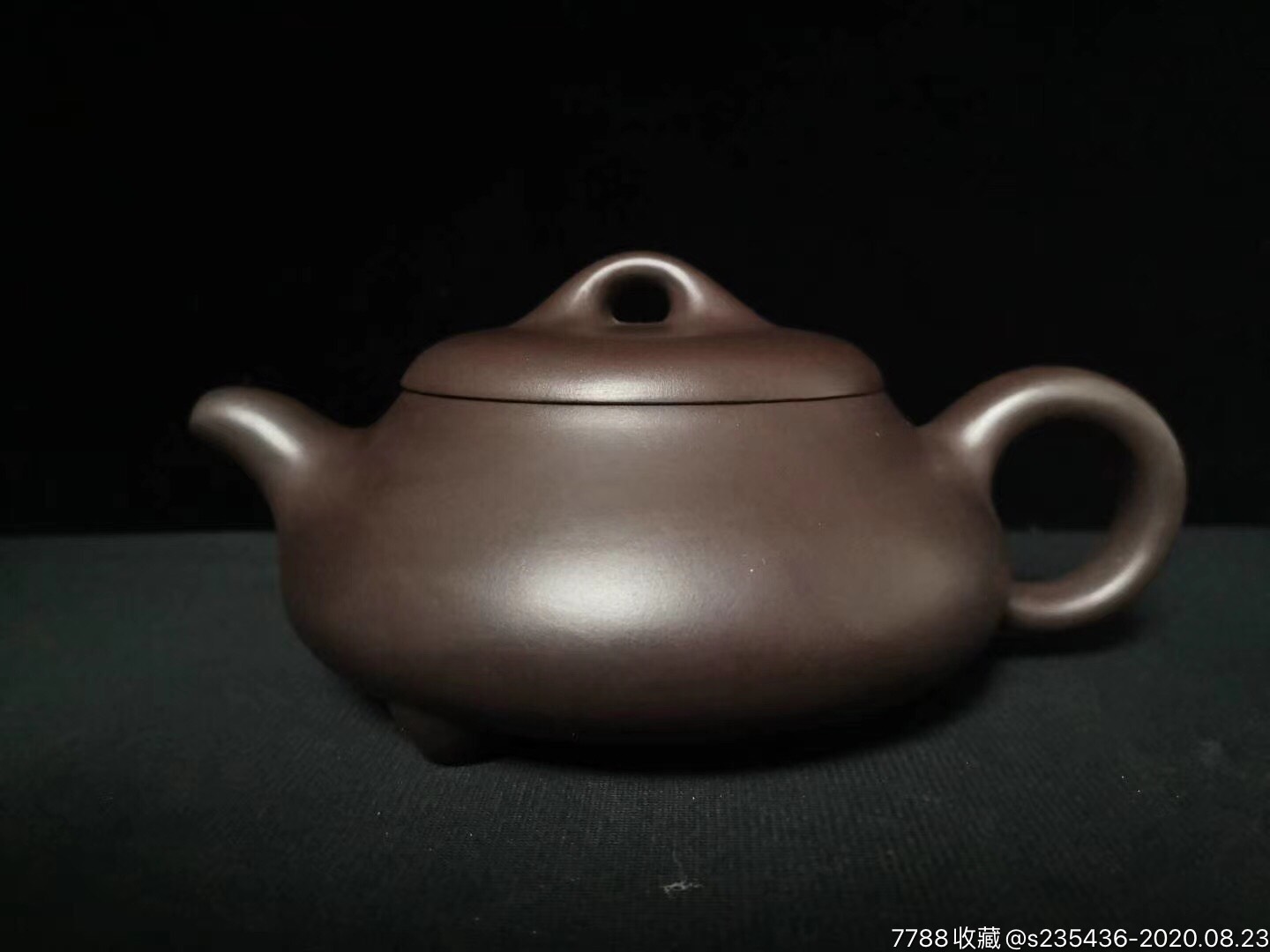 徐汉棠作品【石瓢】原矿紫茄泥紫砂壶