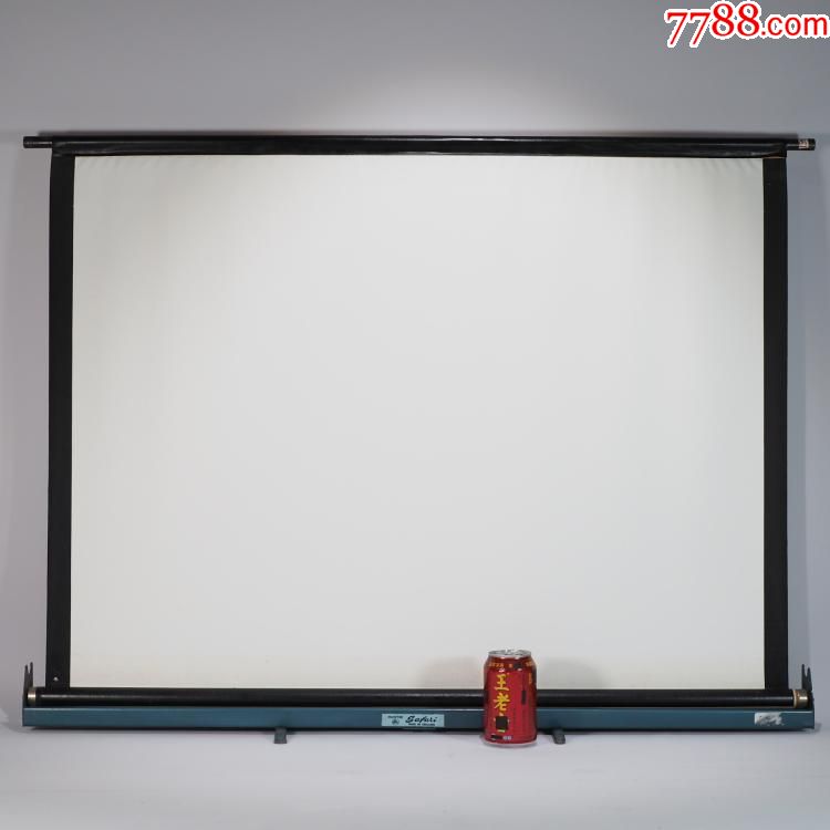 英国回流老物件家用便携式电影胶片放映机用老式幕布荧幕