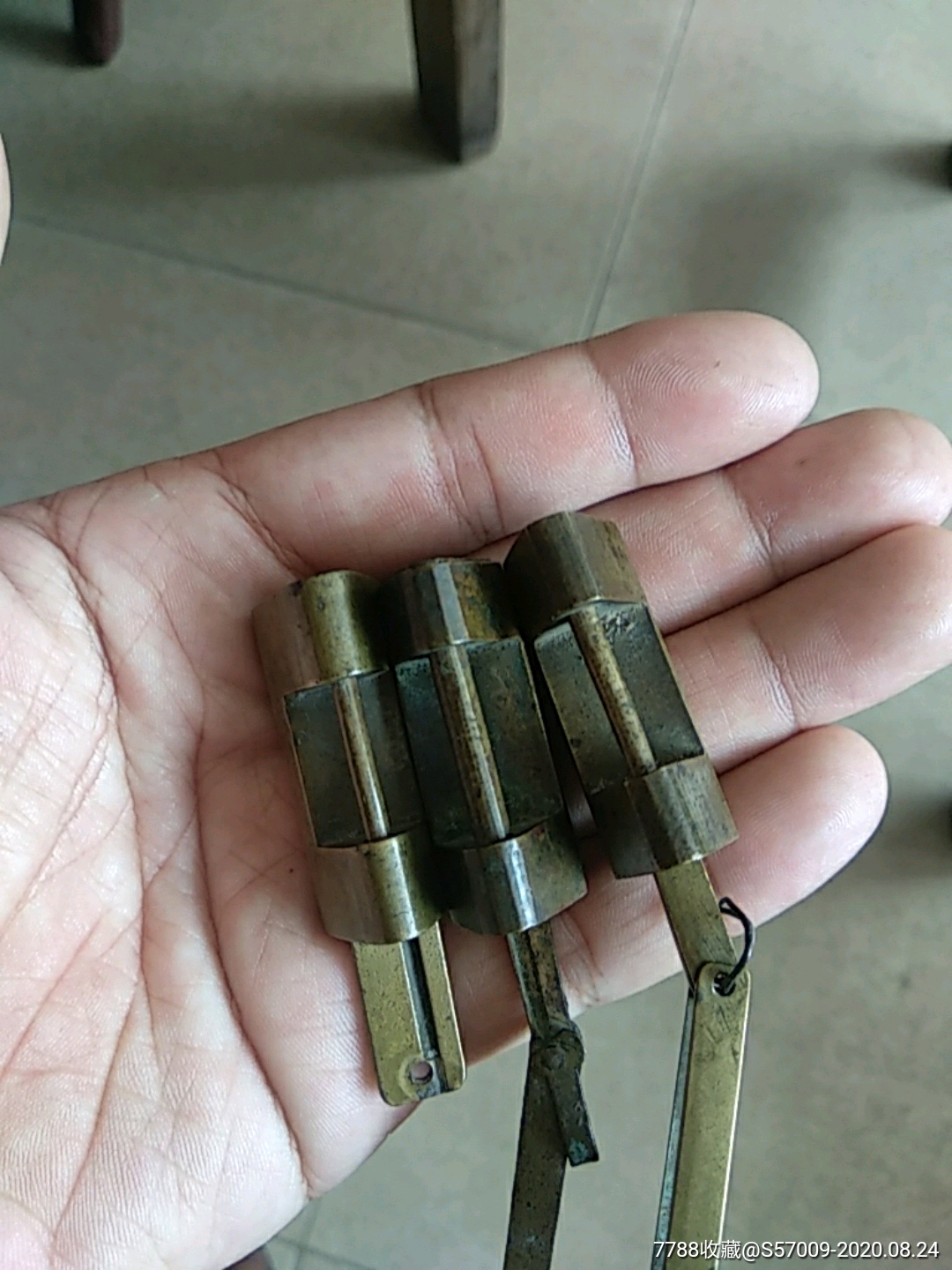 清代迷全完整的迷你小铜锁-价格:300元-se75056686