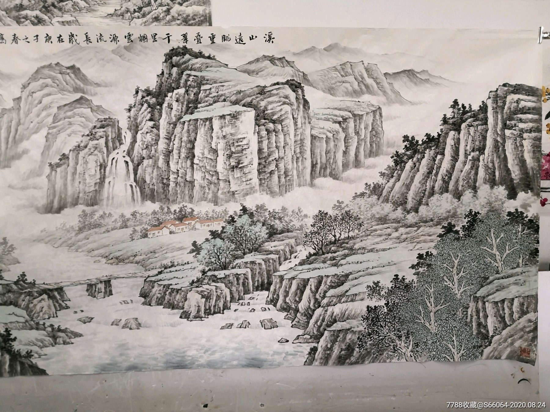 省美协会员八尺横幅山水