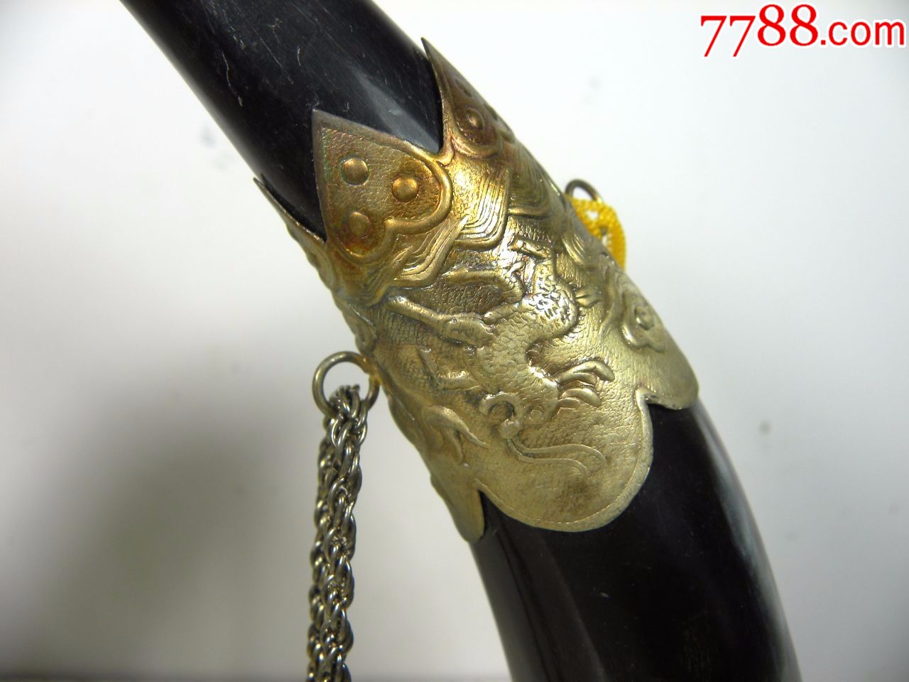 漂亮●精品包银牛角一对■-稀少_价格268.