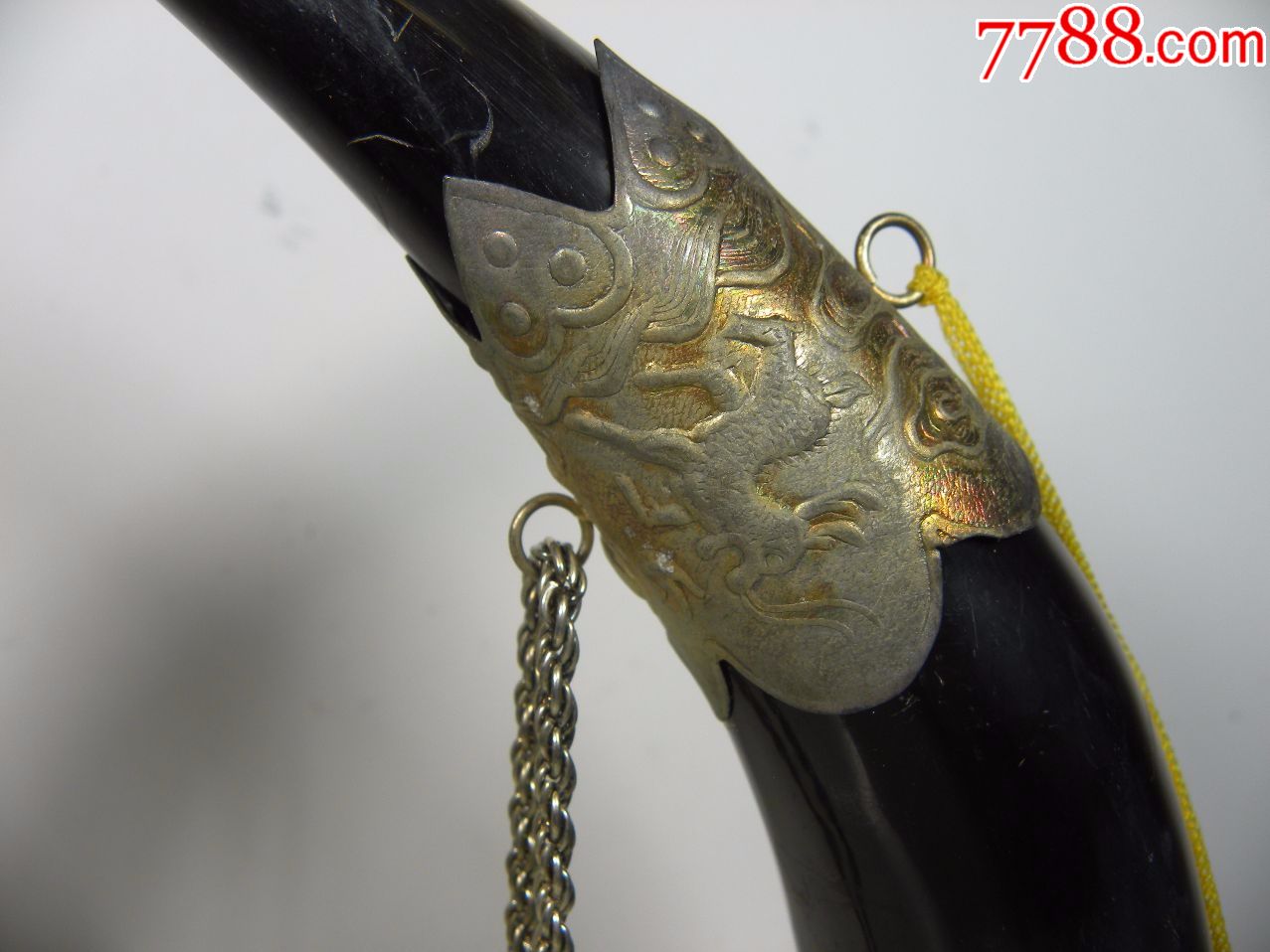 漂亮●精品包银牛角一对■-稀少_价格268.