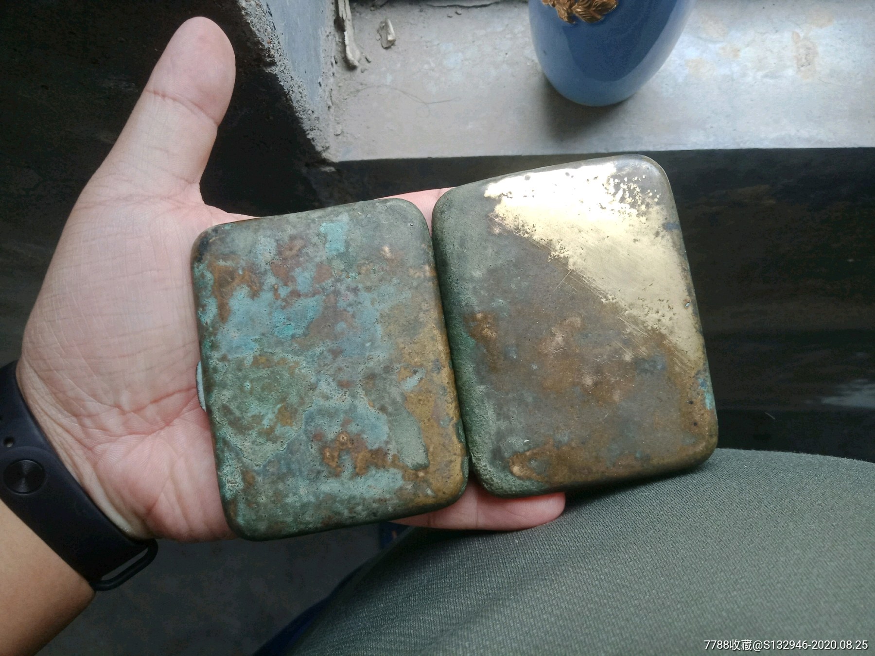 民国时期黄铜小本鬼子烟盒