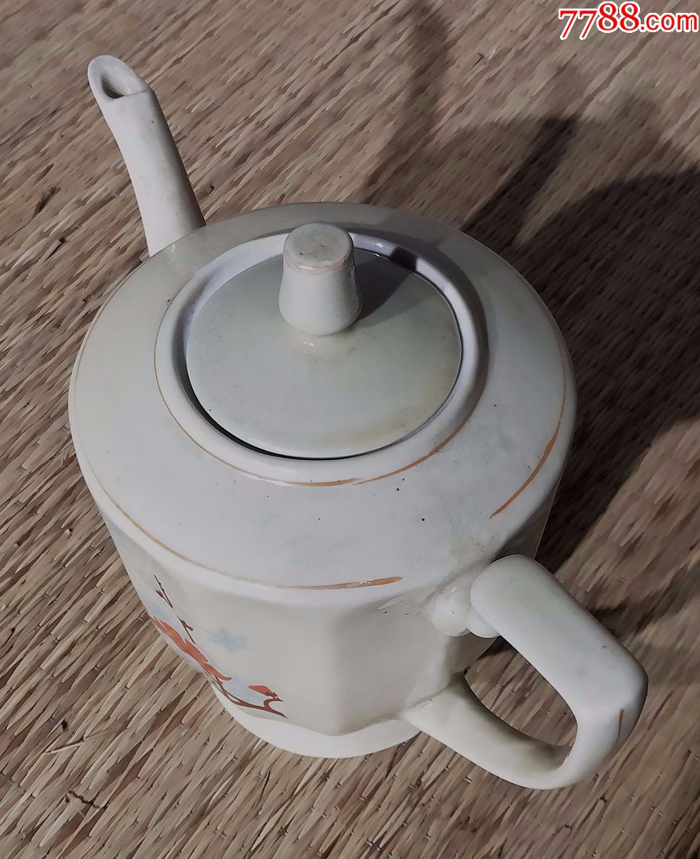 七十年代梅花庫存茶壺一套品完好