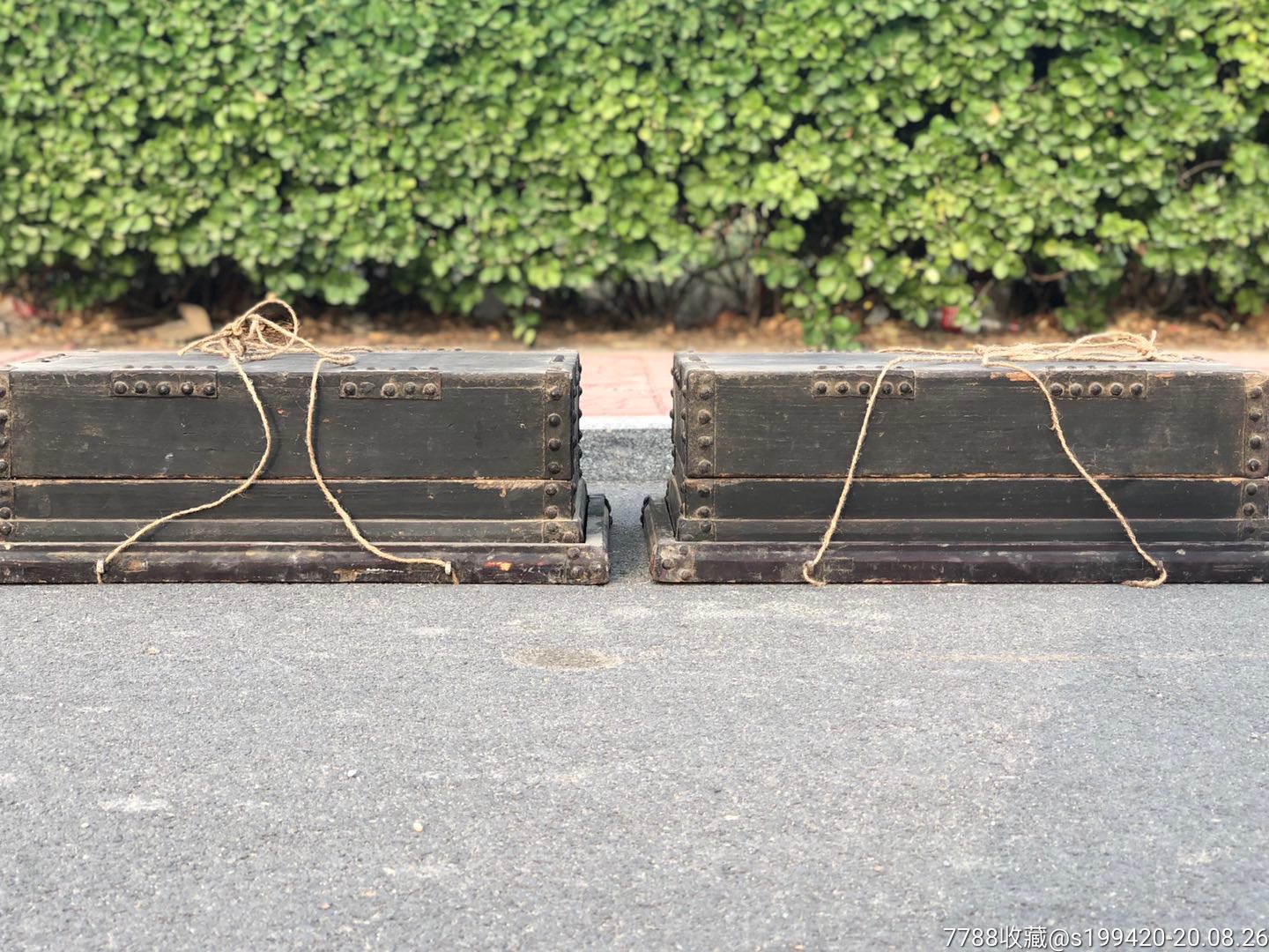 民国民俗礼盒一套,铁艺满满,全品,包浆浑厚,年代感十足,尺寸66.42.