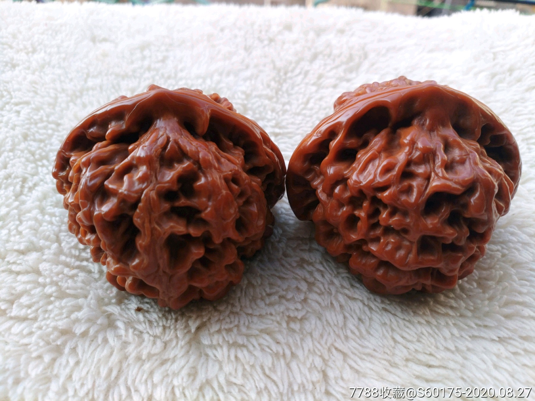 盘了2年的50桃心大官帽-文玩核桃-7788收藏