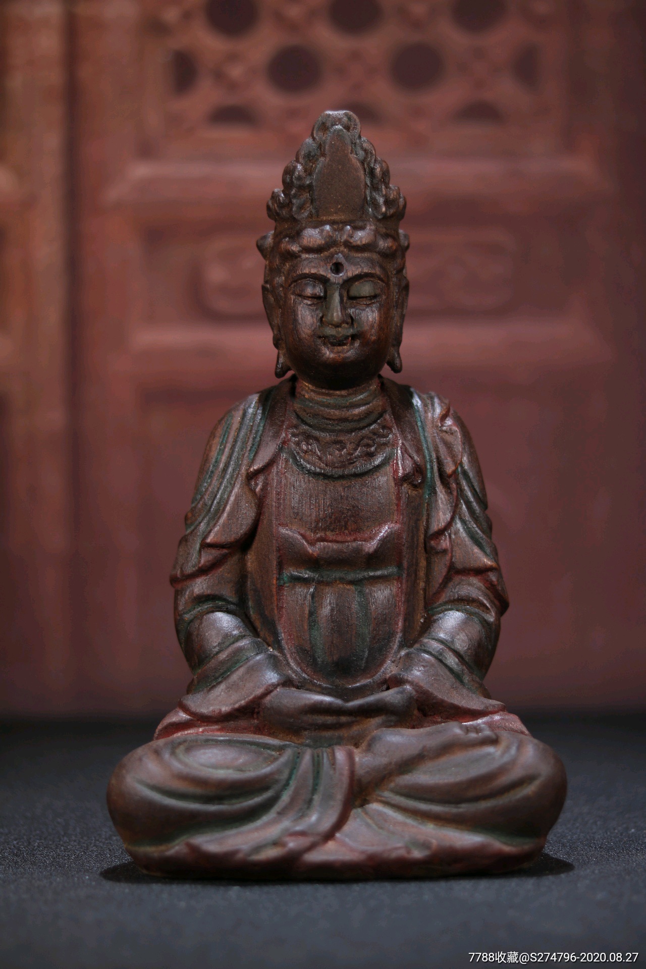 香樟木雕观音坐像-价格:488元-se75112388-木佛像/人像-零售-7788收藏