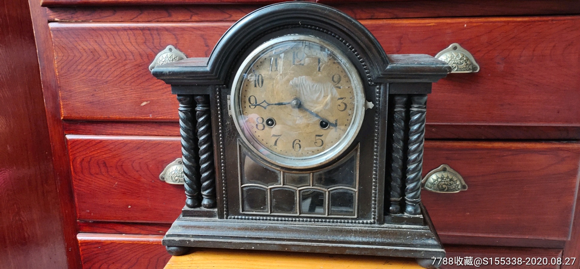 少见民国马球牌座钟(保老保真)