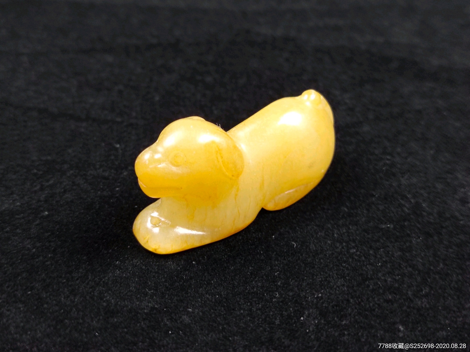 清代和田玉生肖狗3新疆和田玉古玉老玉明清玉器包老保真