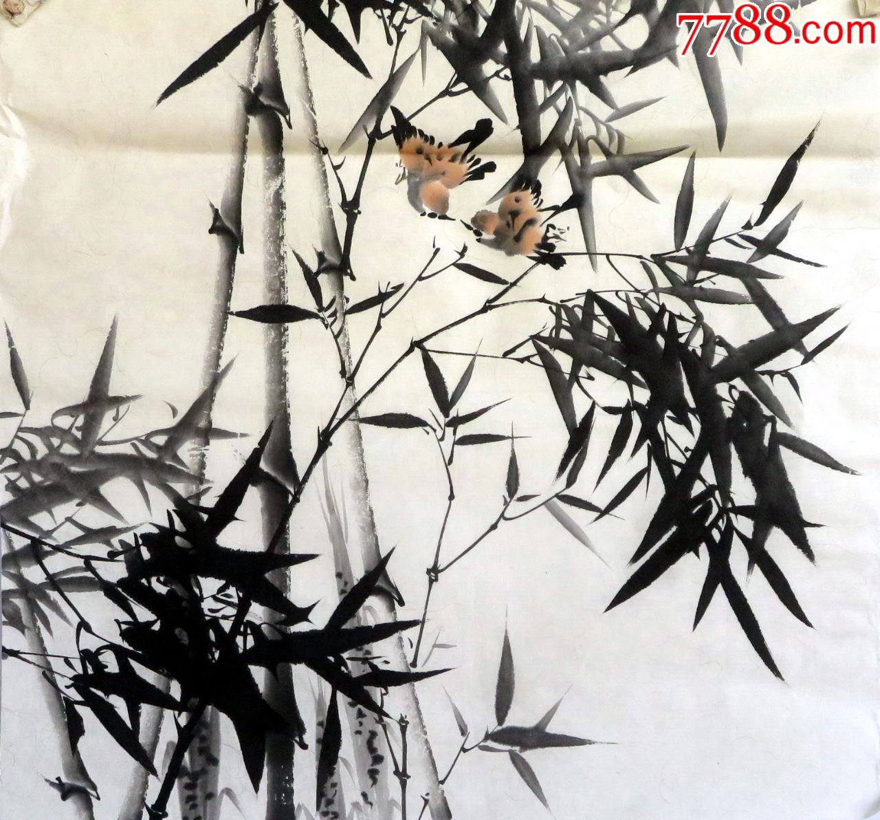 【博世艺轩】48x48厘米客厅装饰国画字画送礼走道挂画纯手绘三尺斗方