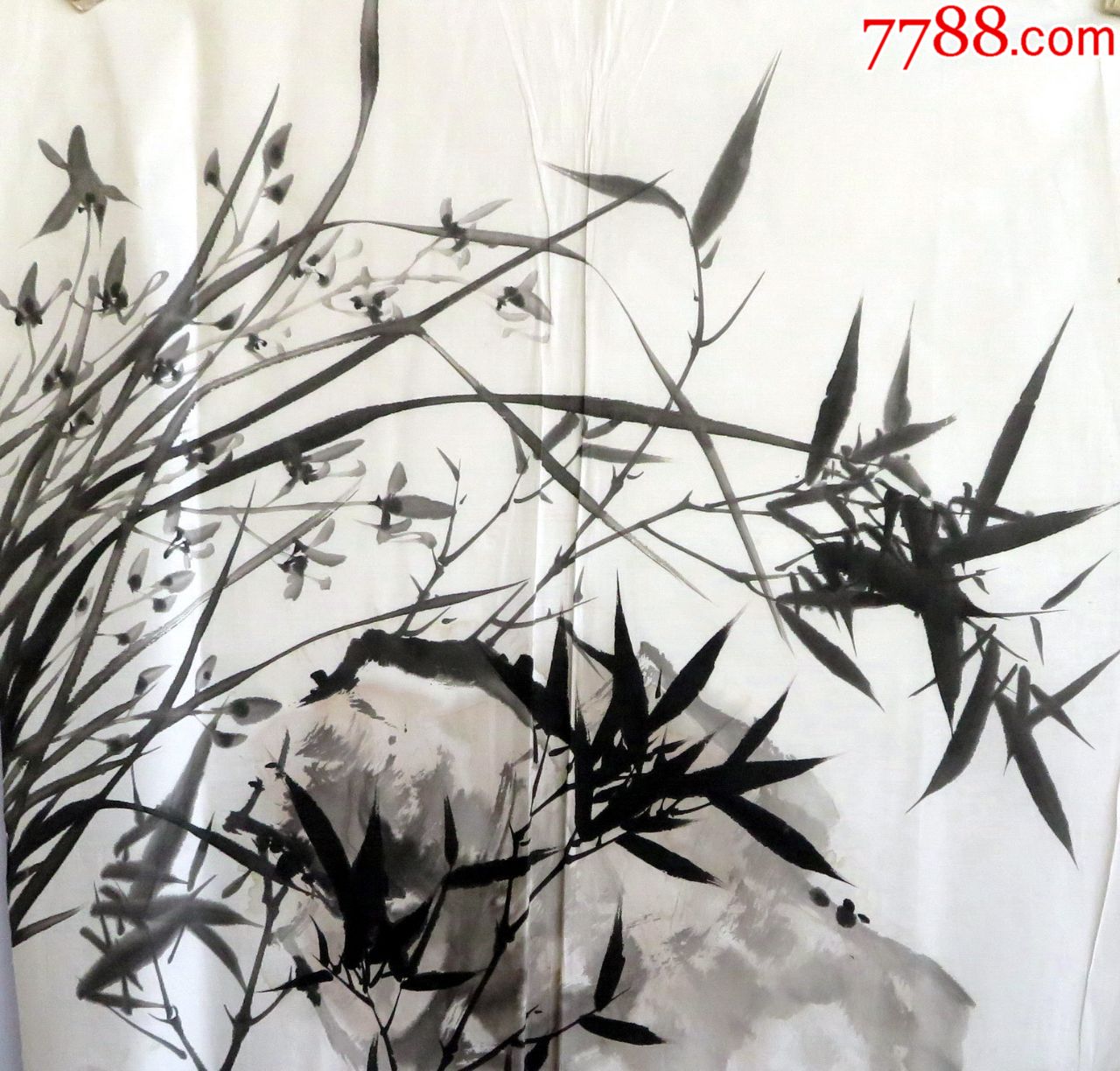 48x48厘米客厅装饰国画字画送礼走道挂画纯手绘三尺斗方兰花竹子14