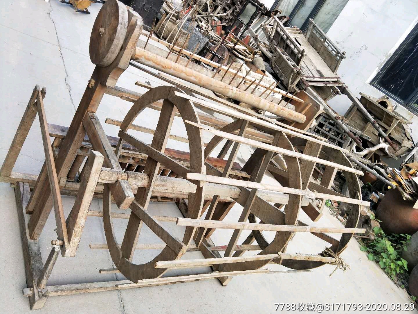 抗战时期为支援前线用过的脚蹬纺花车