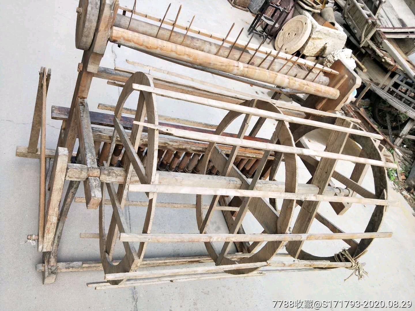 抗战时期为支援前线用过的脚蹬纺花车