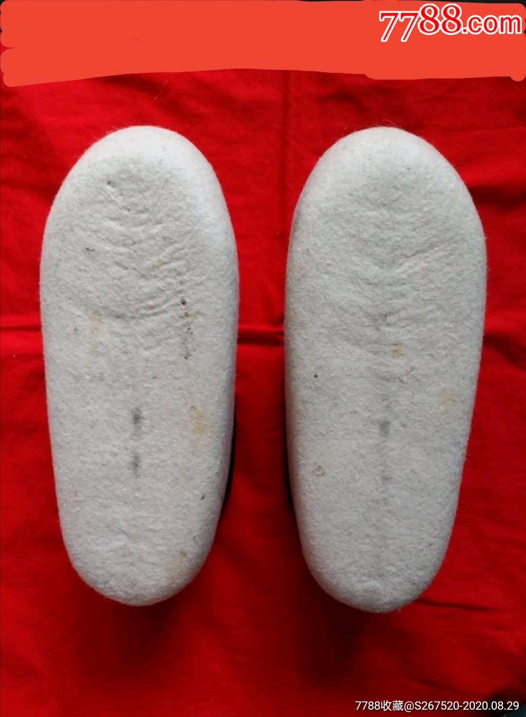 满族风俗民国时期毡疙瘩鞋