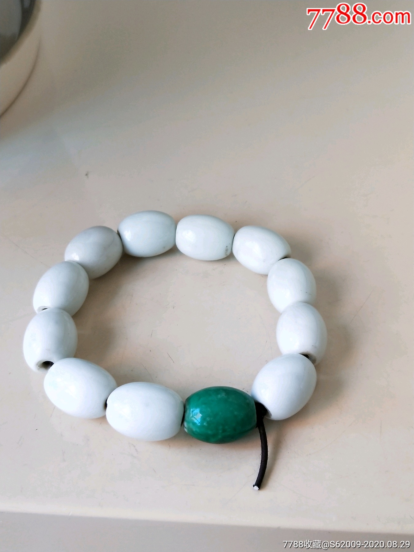 民国全品瓷珠手串十二粒一串_其他手串/佛珠_第1张_7788小人书