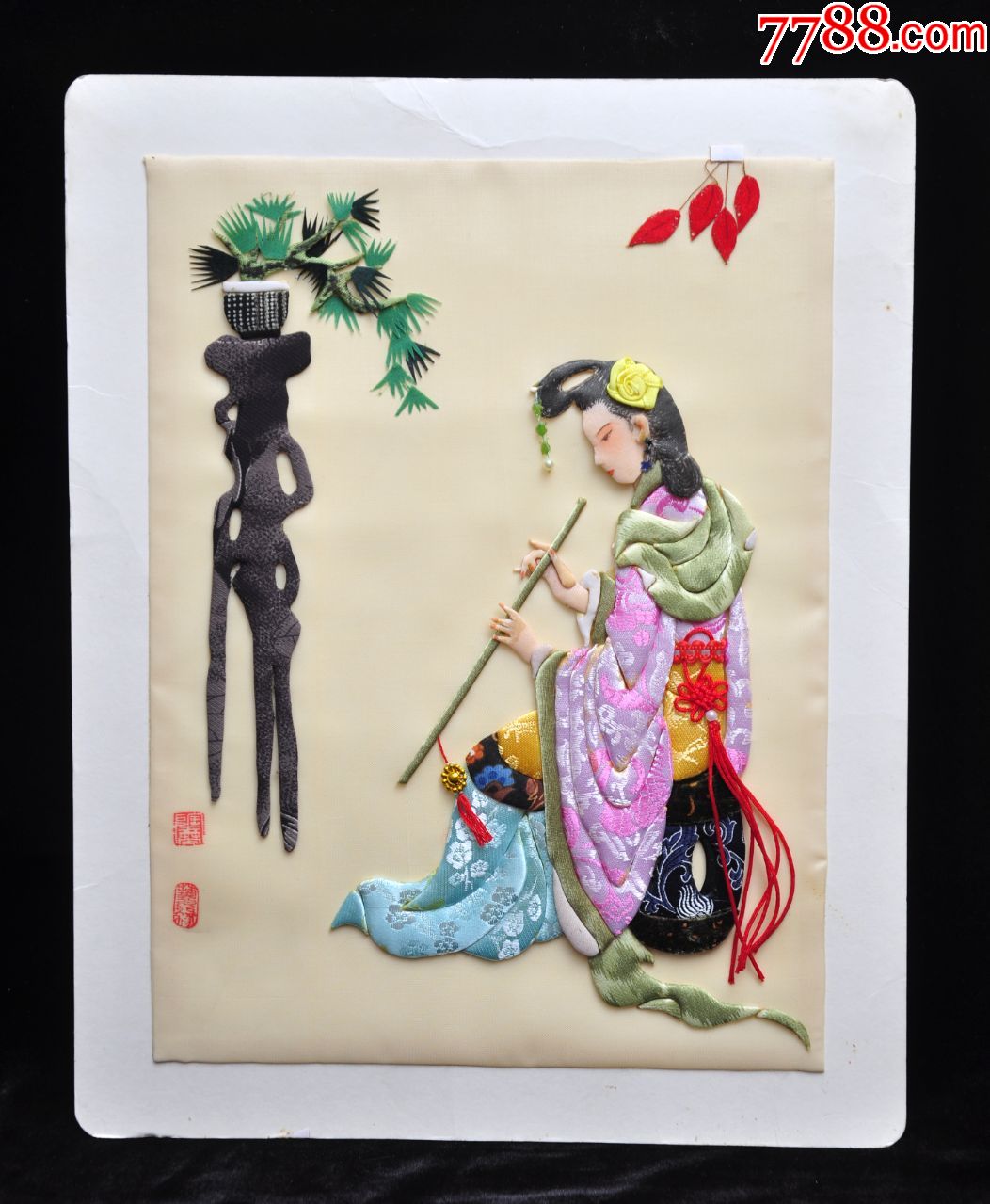 古代美女人物布画