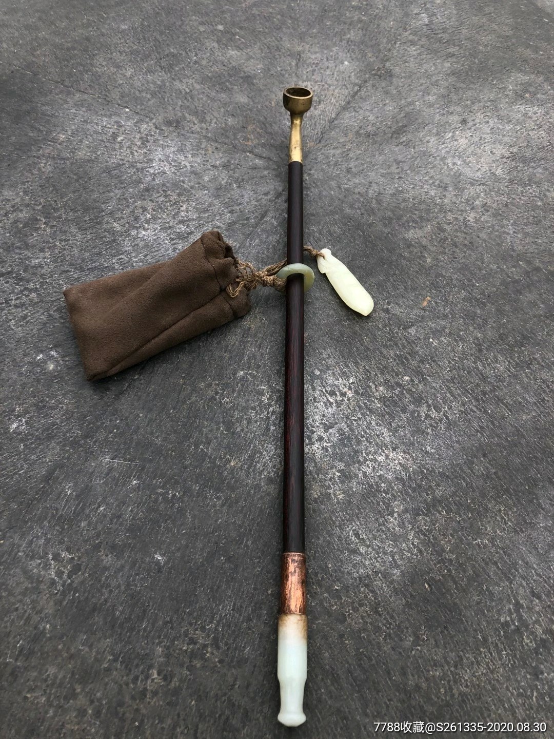 村里收的清代老烟袋老好了杠杠的