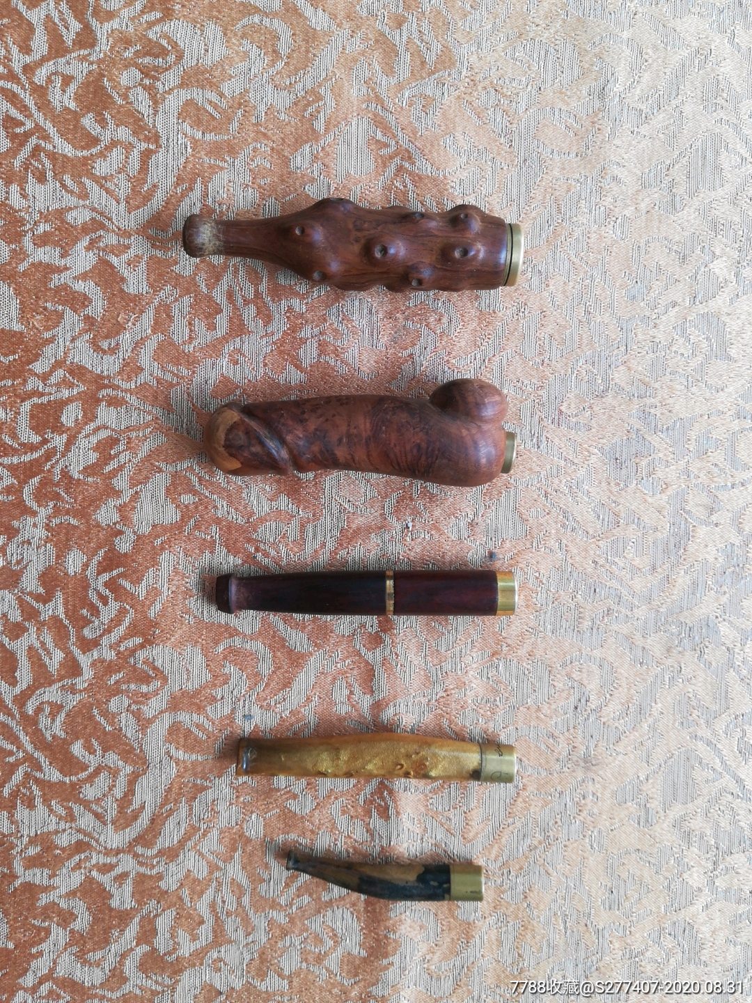 木质烟嘴五个打包均可拆卸清洗