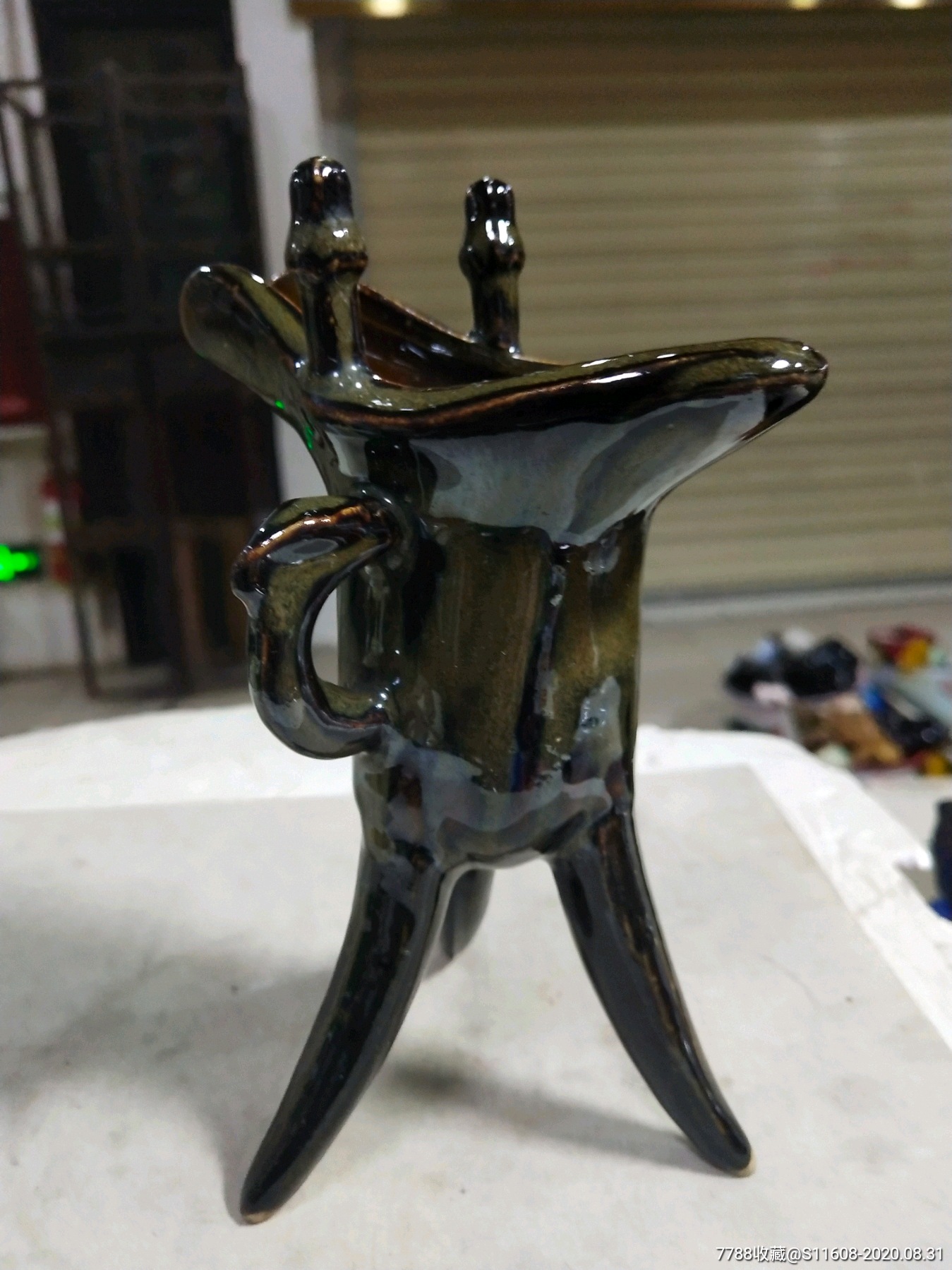 宜兴窑变釉酒樽