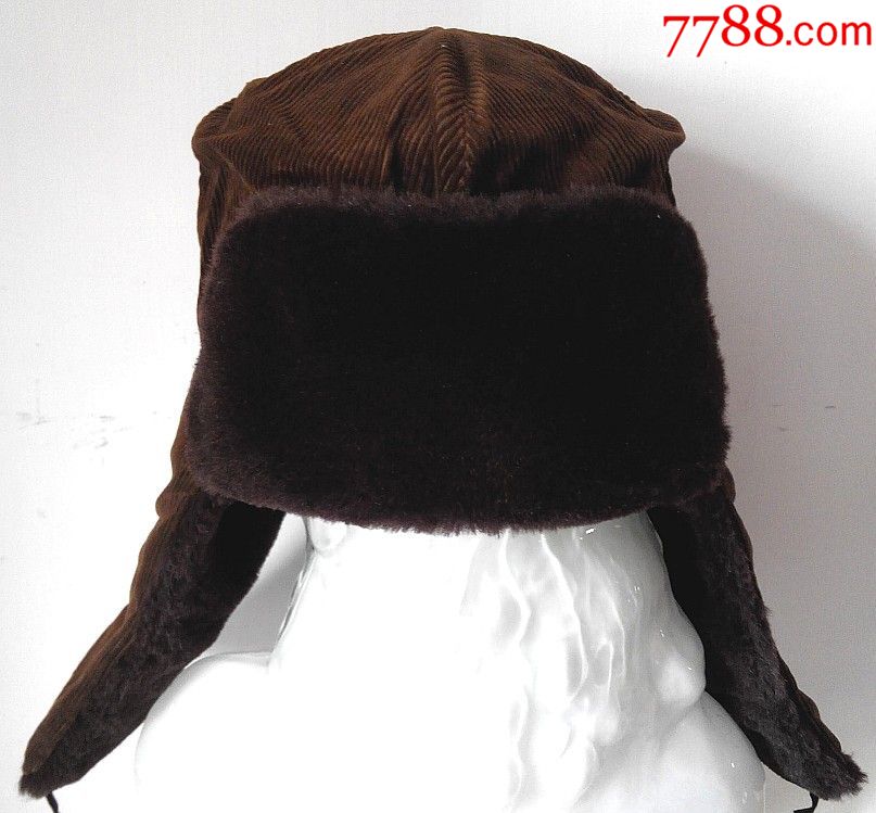 50年代公私合营盛锡福老条绒帽子老雷锋帽商标清晰