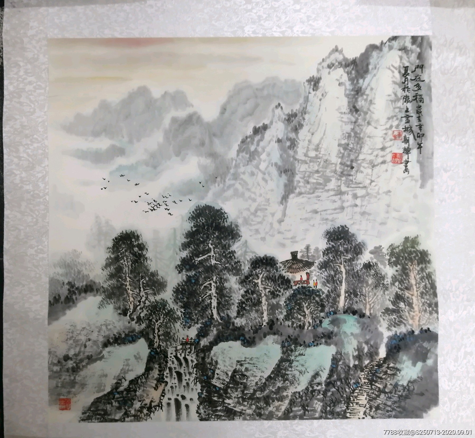 康朝辉四尺斗方山水镜片-山水国画原作-7788商城__七七八八商品交易