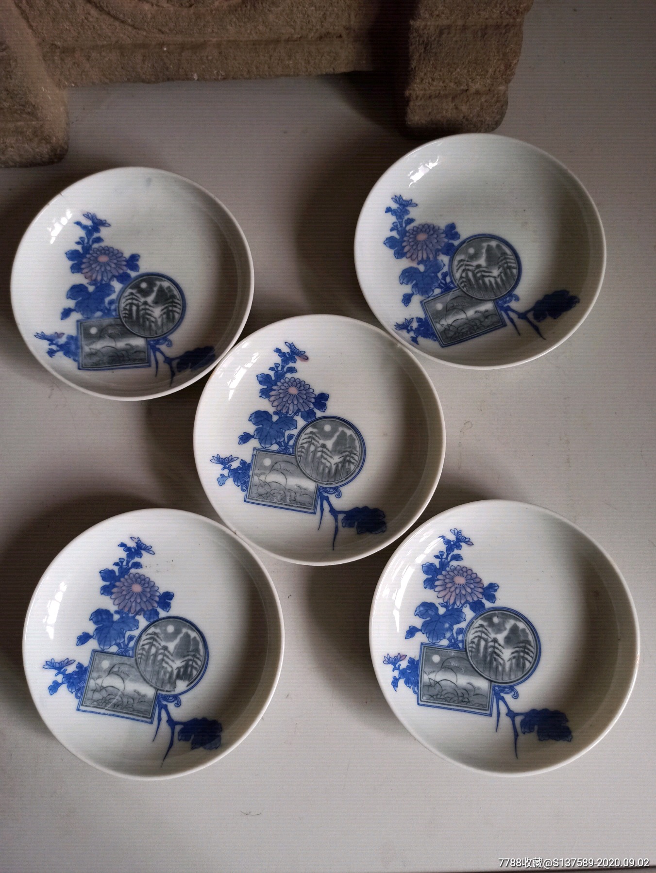 盘子_青花瓷_种类图片_收藏价格_7788茶具