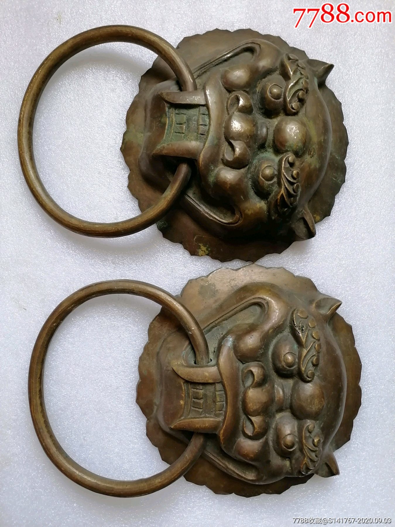 特厚重铜兽首门环_价格1300元【陈伟刚】_第1张_7788商城__七七八八