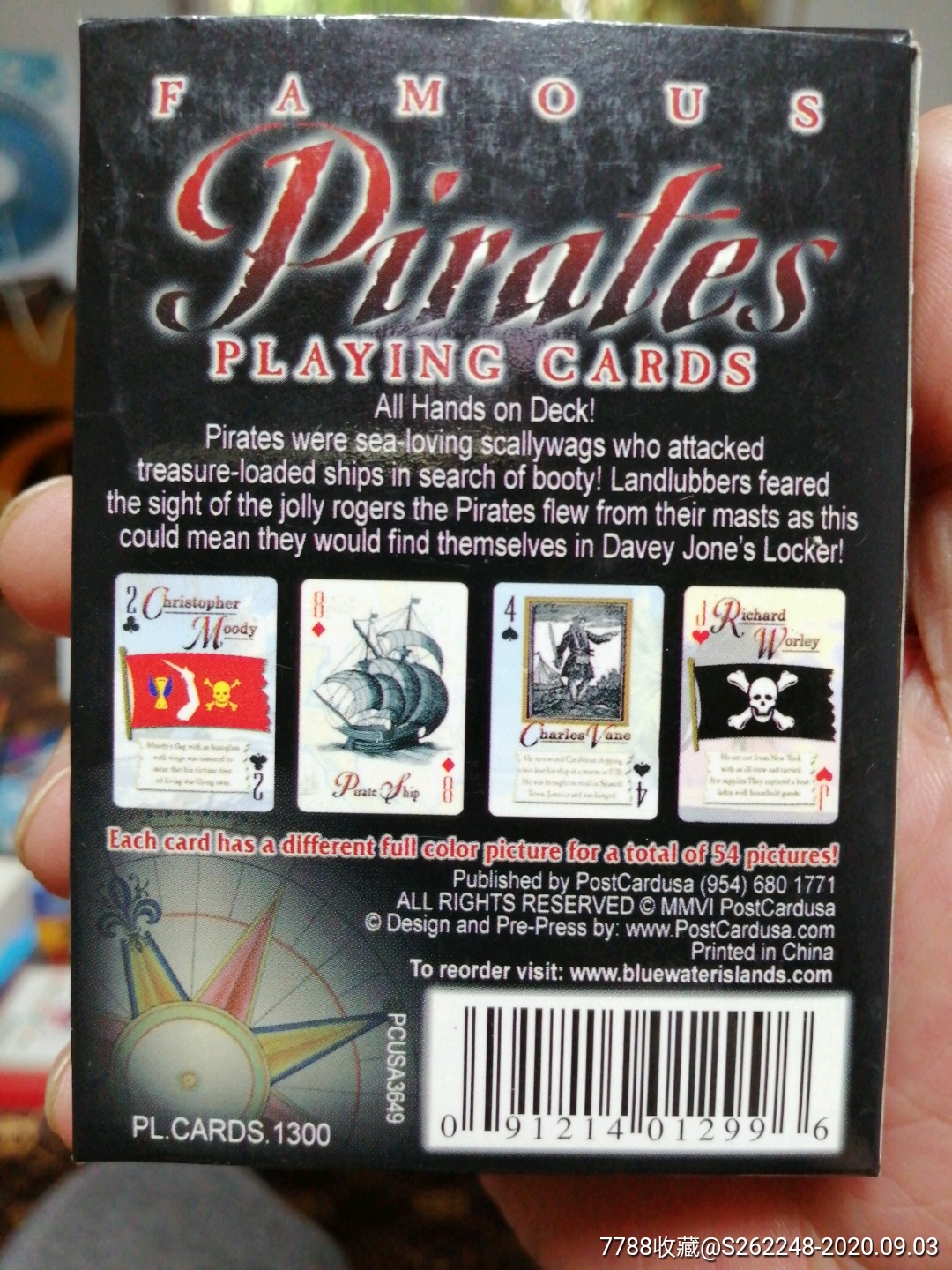 外国定牌:海盗历史扑克牌