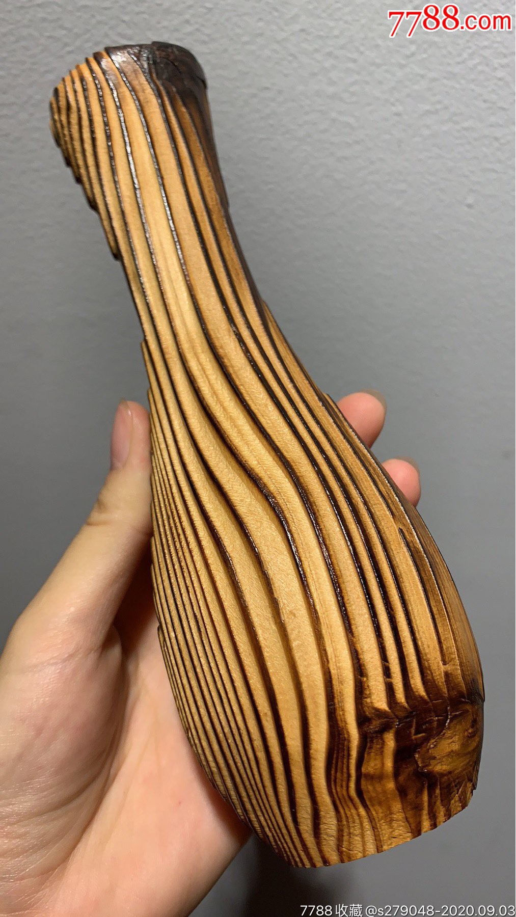 日本国宝级木材,千年屋久杉,民国花器