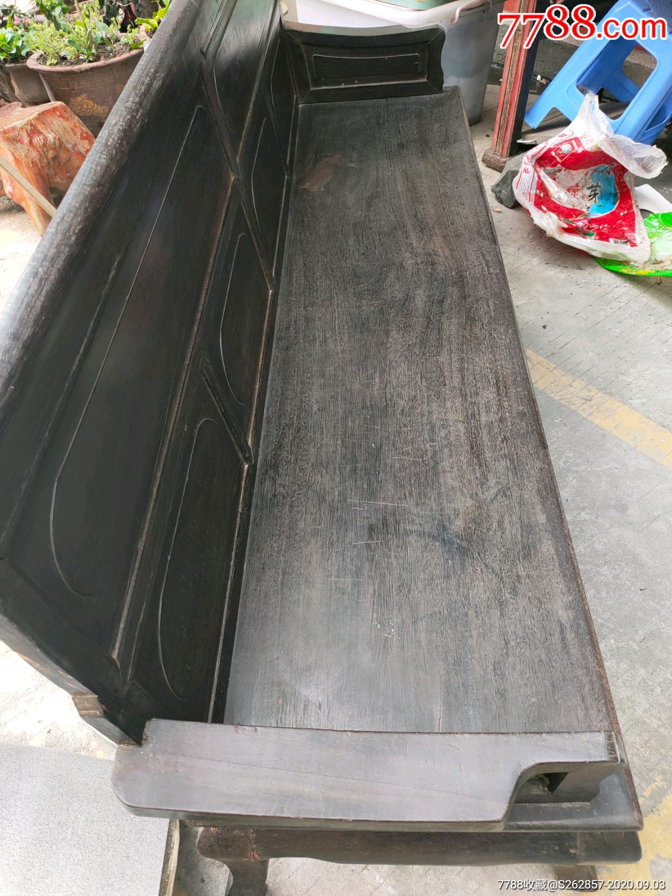 清代铁力木长椅