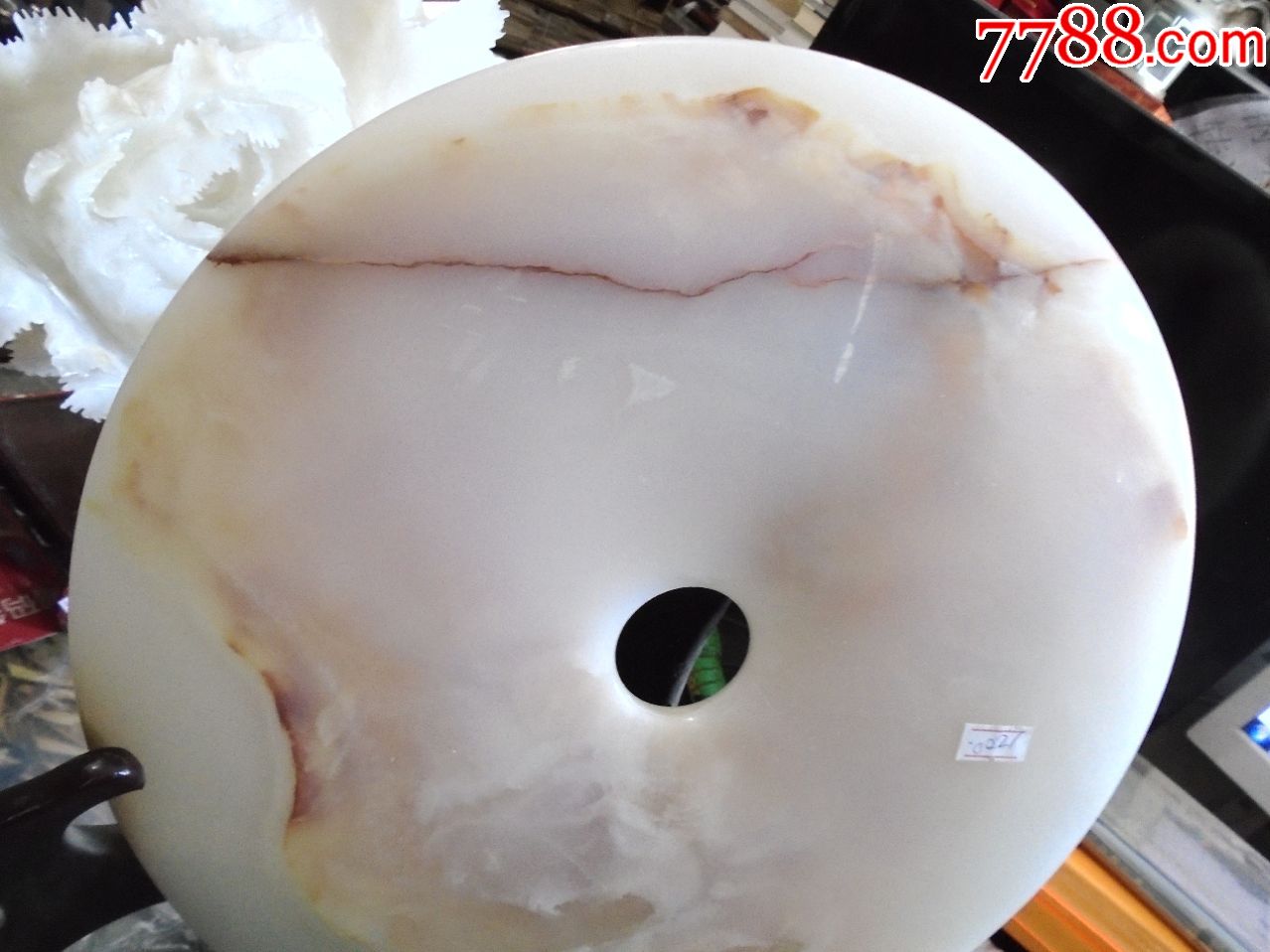 玉盘一个,尺寸直径30厘米,详见书影_其他玉石/玉器_图片价格_收藏行情