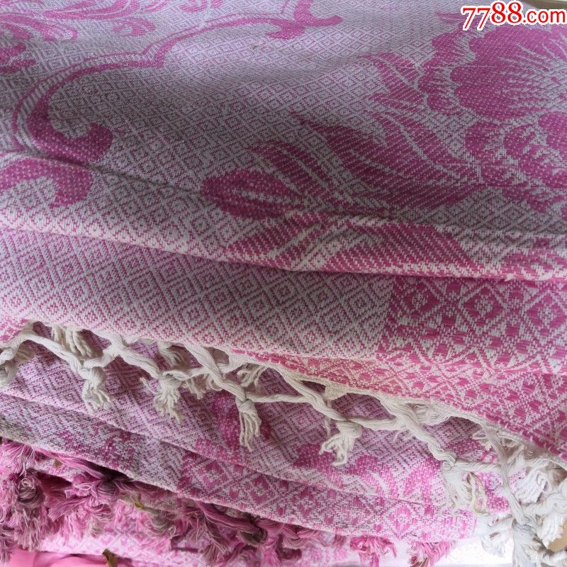 七八十年代的纯棉线毯