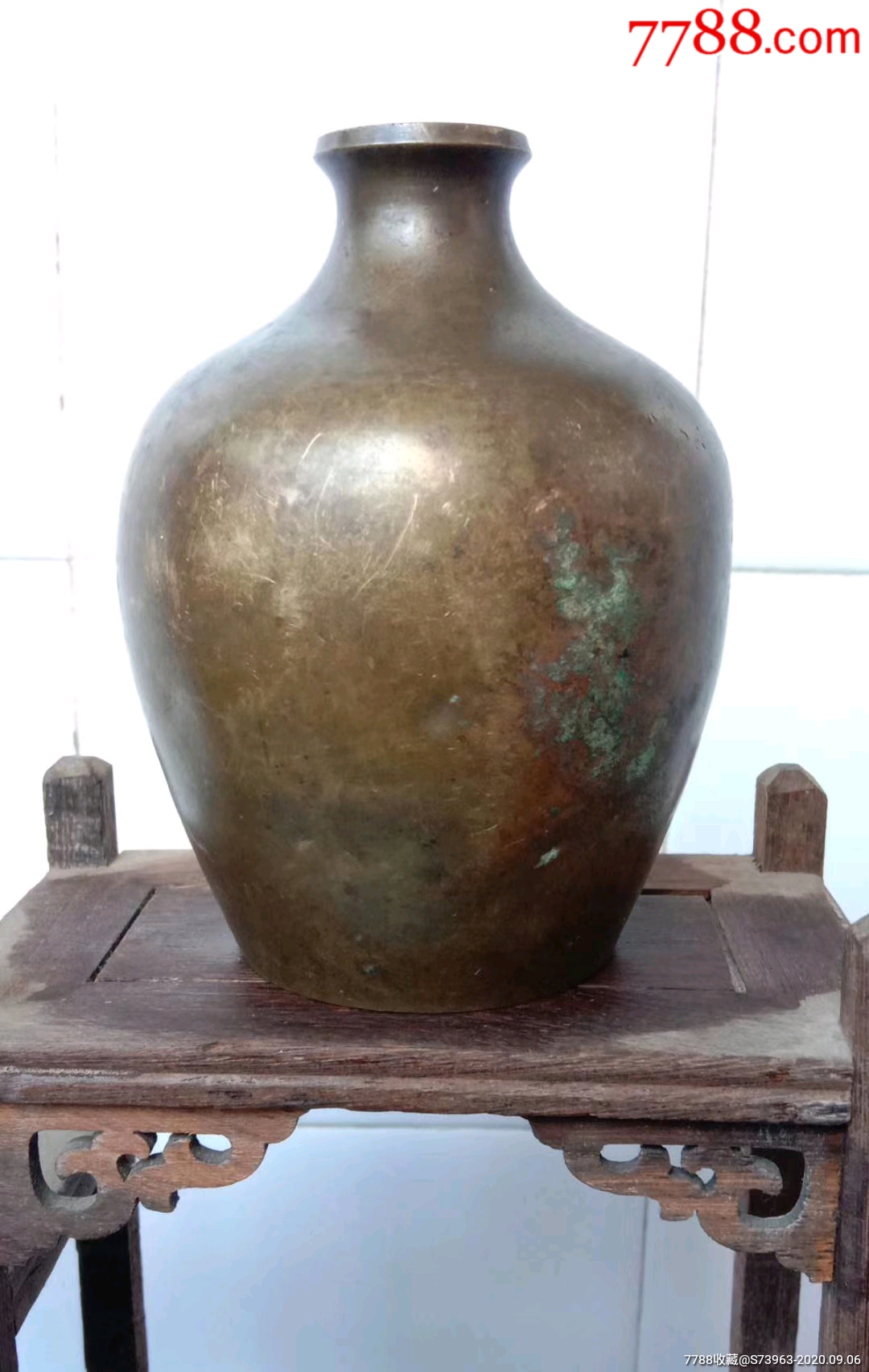 精美民国老铜花瓶1个