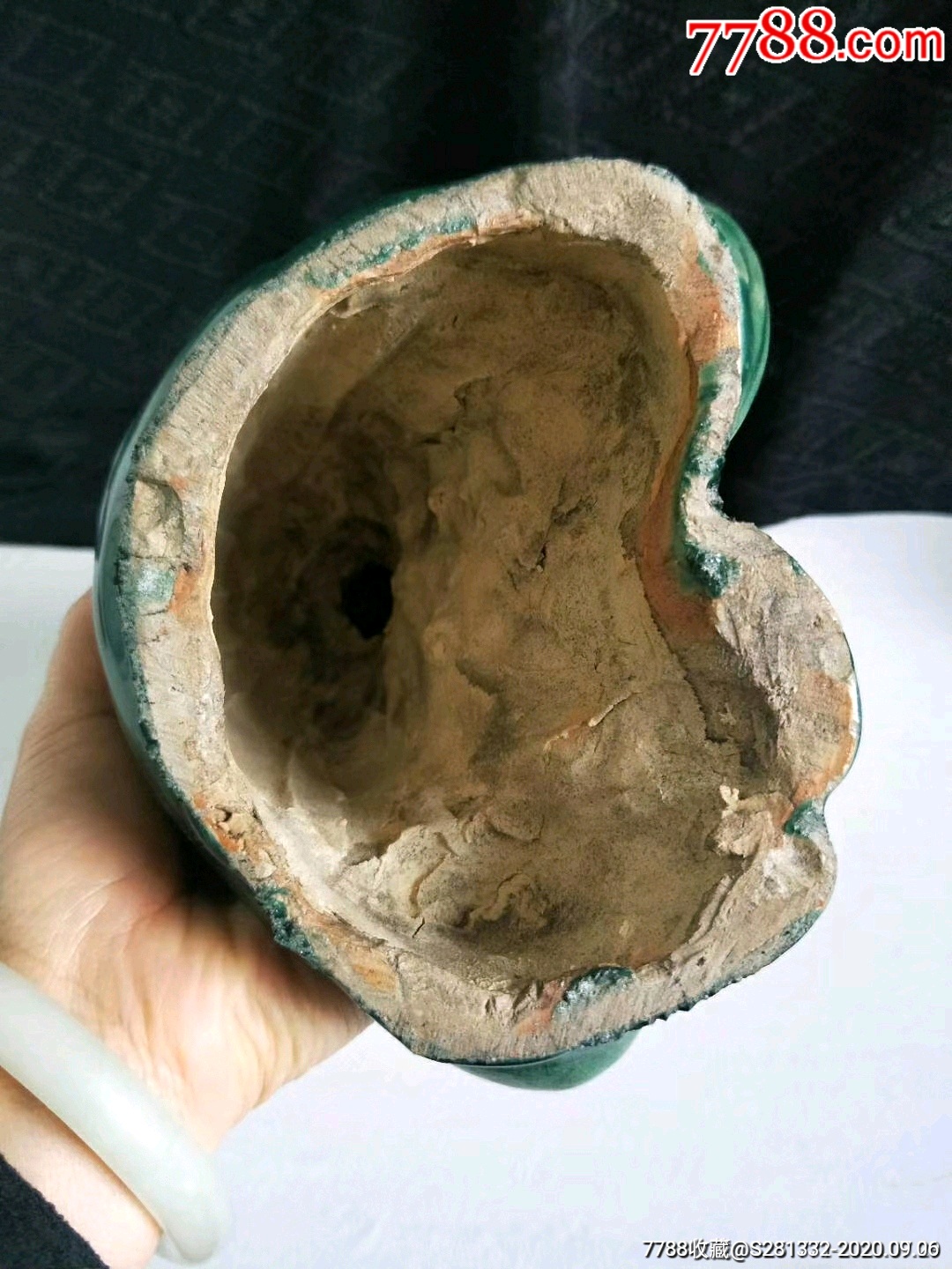 民国石湾窑达摩大师像,_花釉/窑变瓷_收藏价格_鉴定交易_7788瓷器网