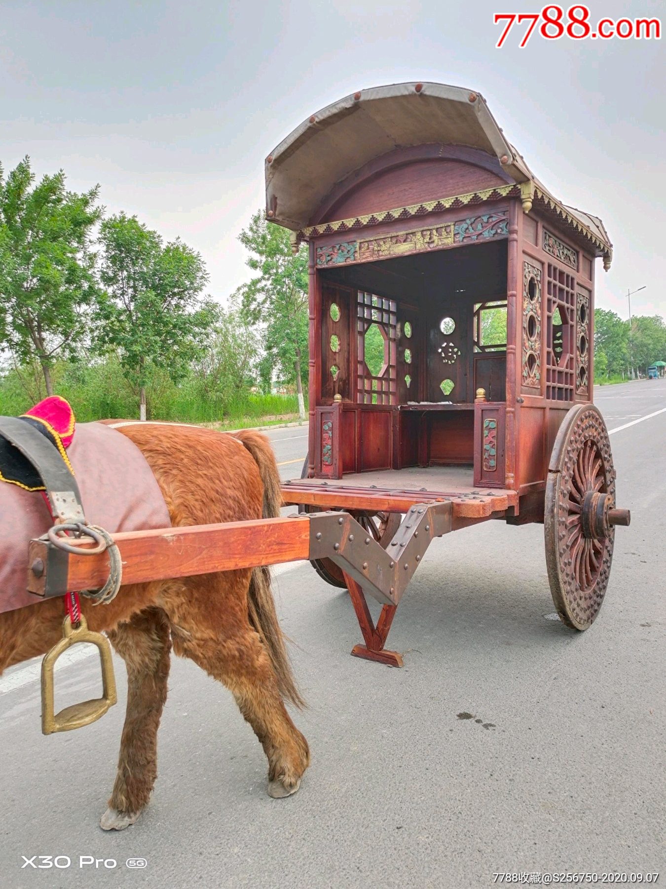 精品马拉车一套马为真皮马纯手工制作采用上等马皮精细缝制皮毛光滑