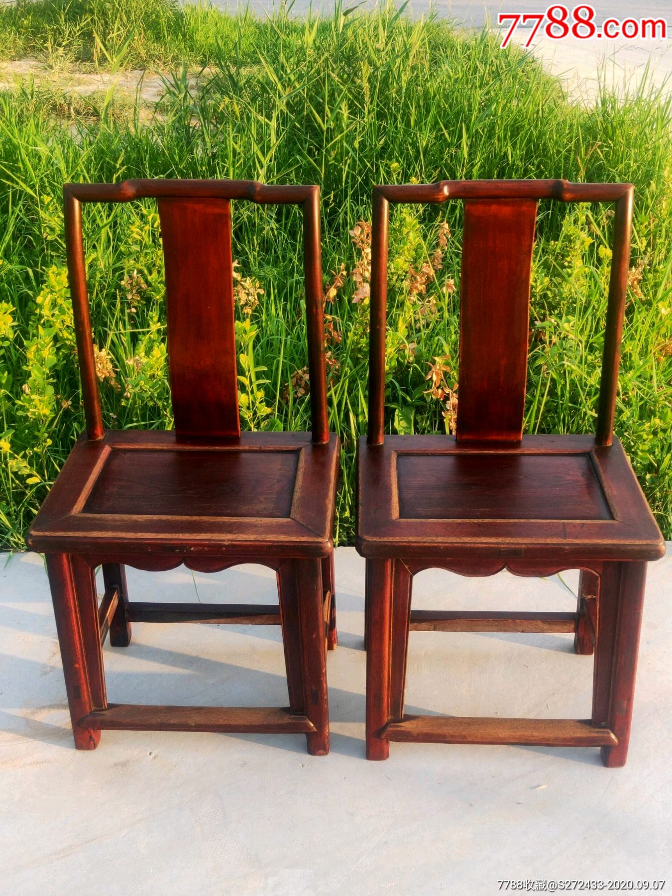 楸木小姐椅,完整牢固,皮壳红润,博物馆收藏精品