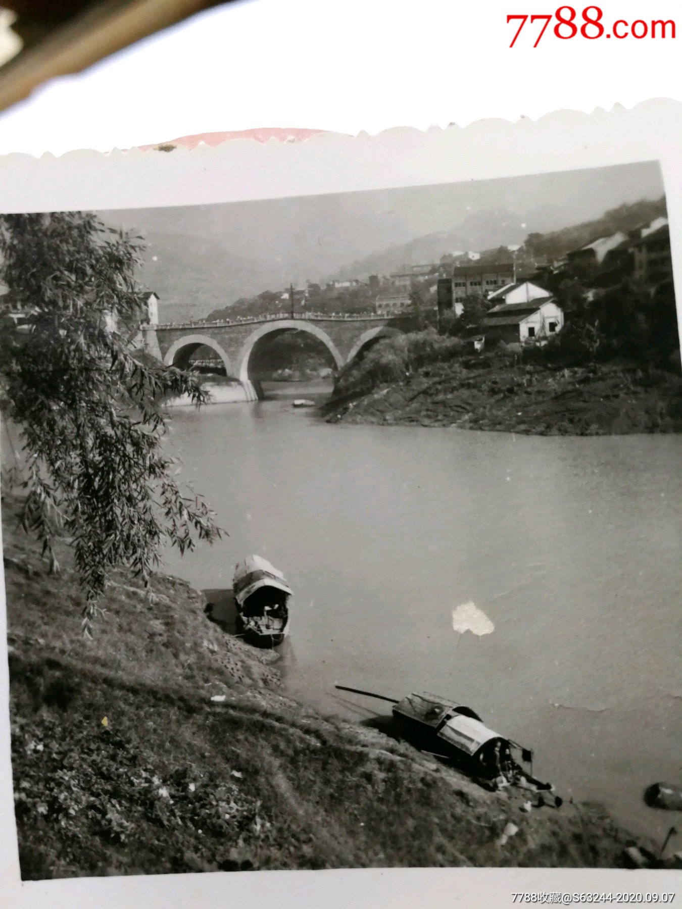 万县万安桥的妩媚风光(年份不详)_老照片_三六九九来赶龙宝场【7788
