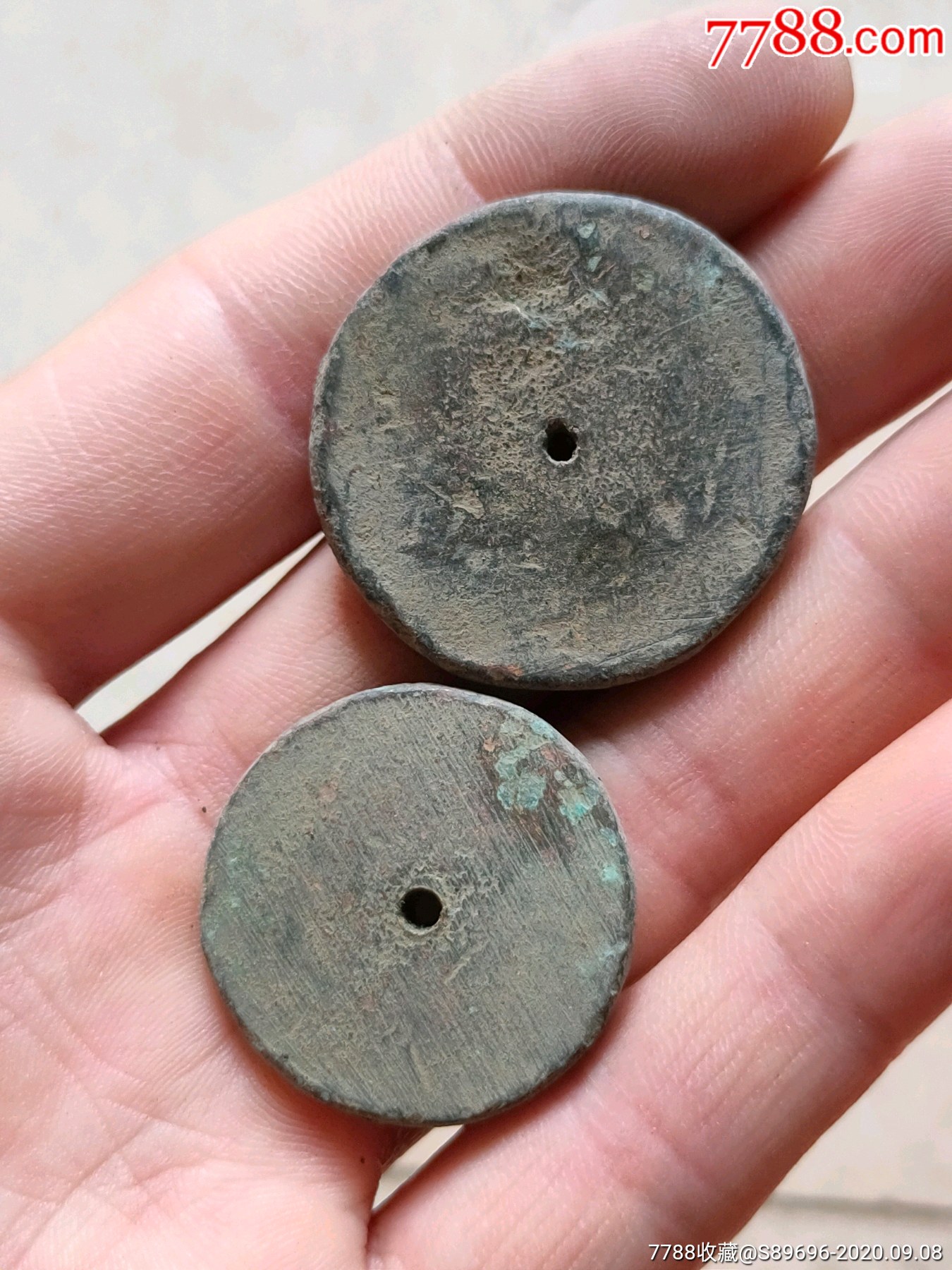 厚重铜饼2个合售