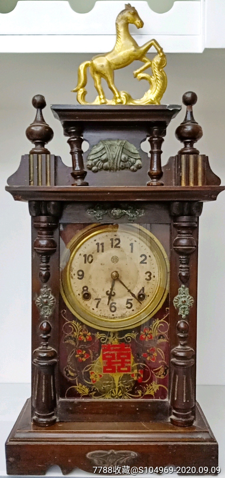 民国座钟上海产昌明牌立式座钟