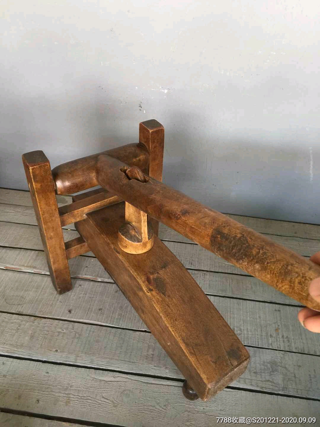 清代老式压面机