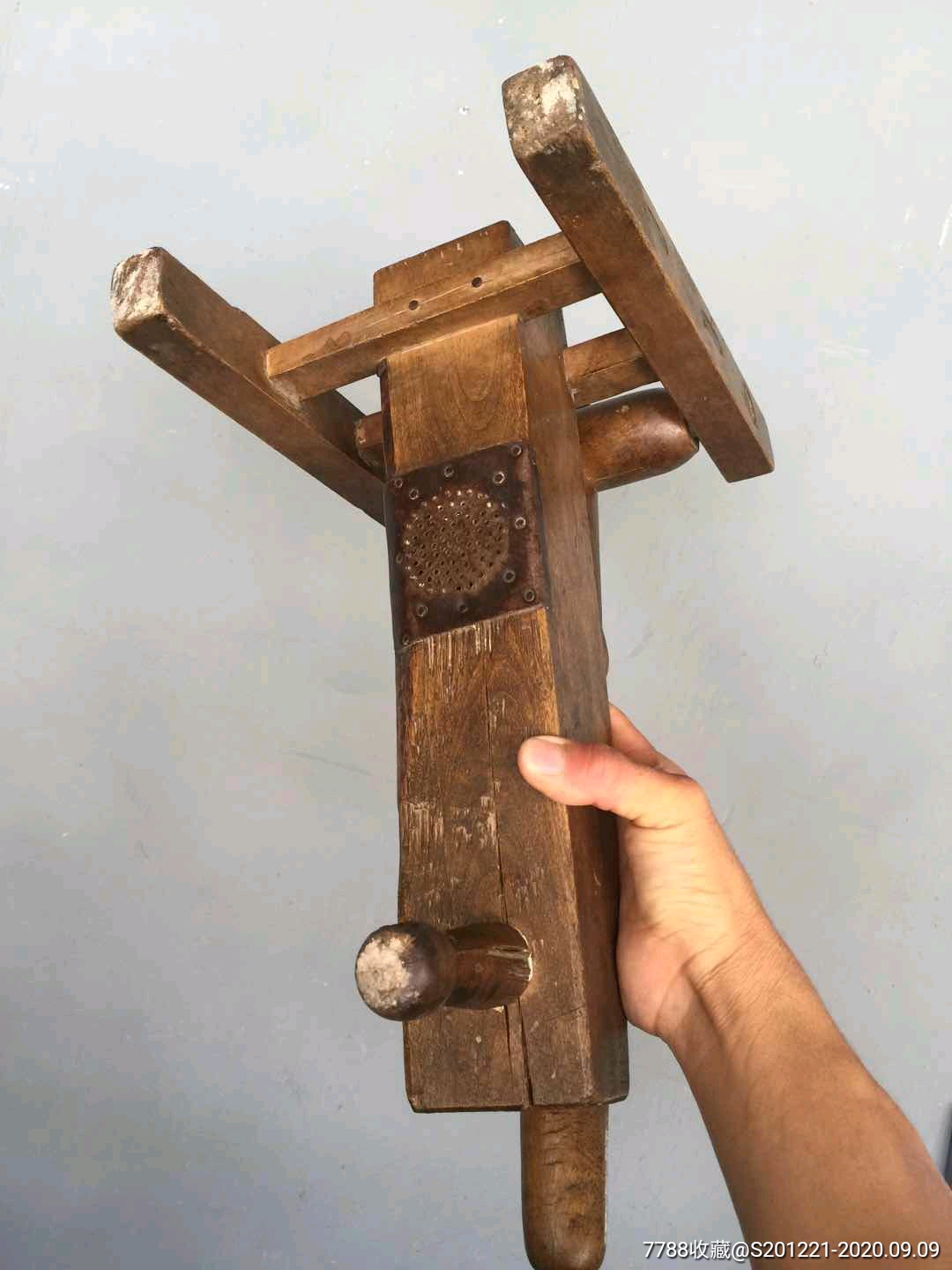 清代老式压面机