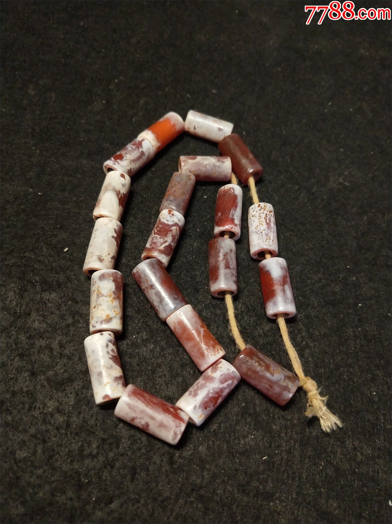 老玛瑙管珠