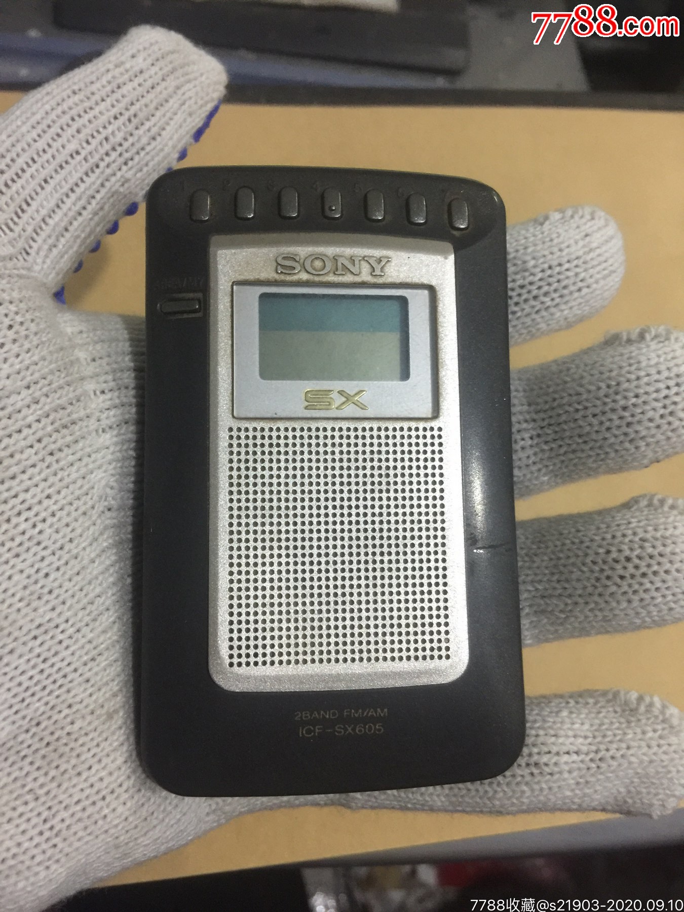 sonysx2bandfnamicfsx605索尼收音机微型机