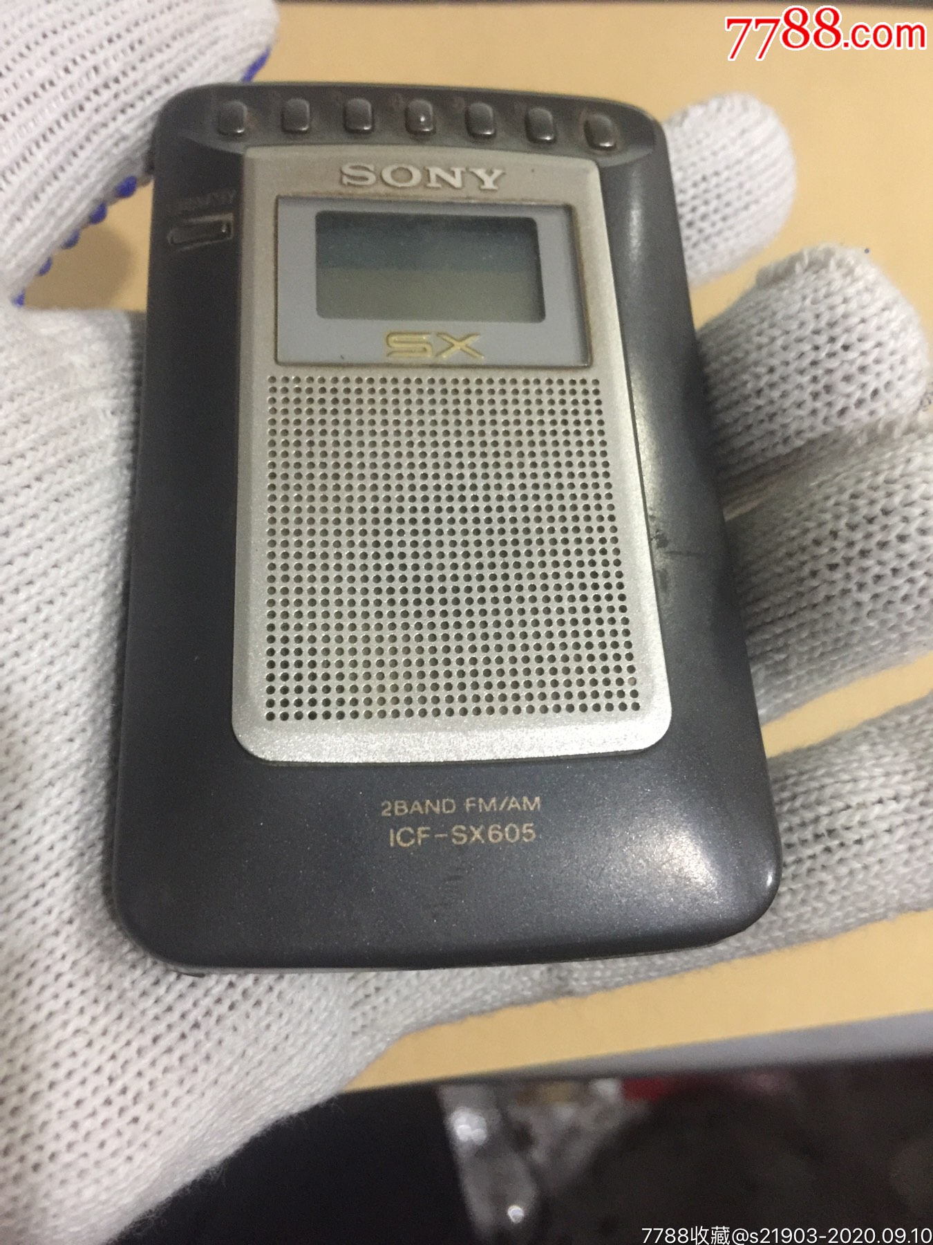 sonysx2bandfnamicfsx605索尼收音机微型机