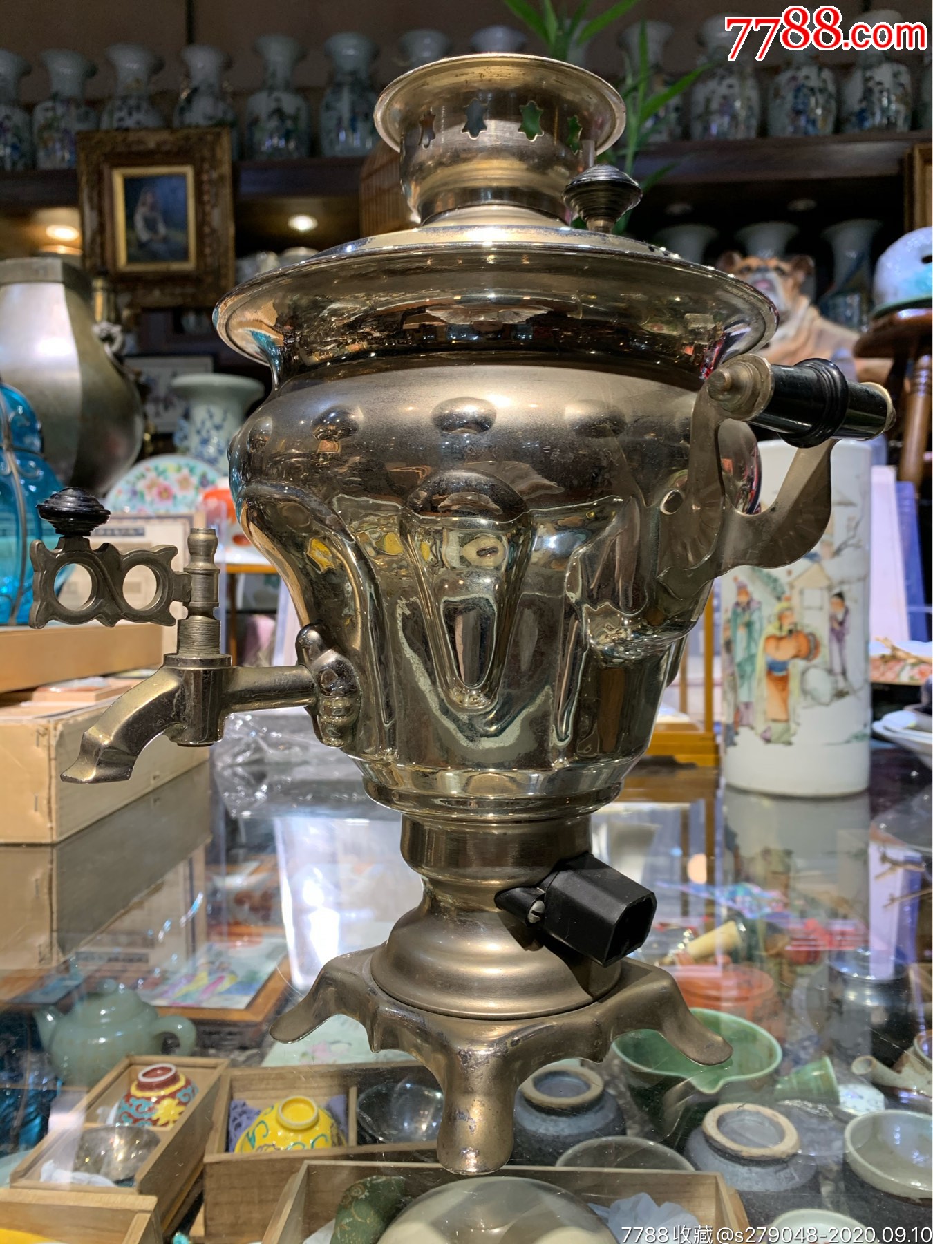 前苏联白铜咖啡壶