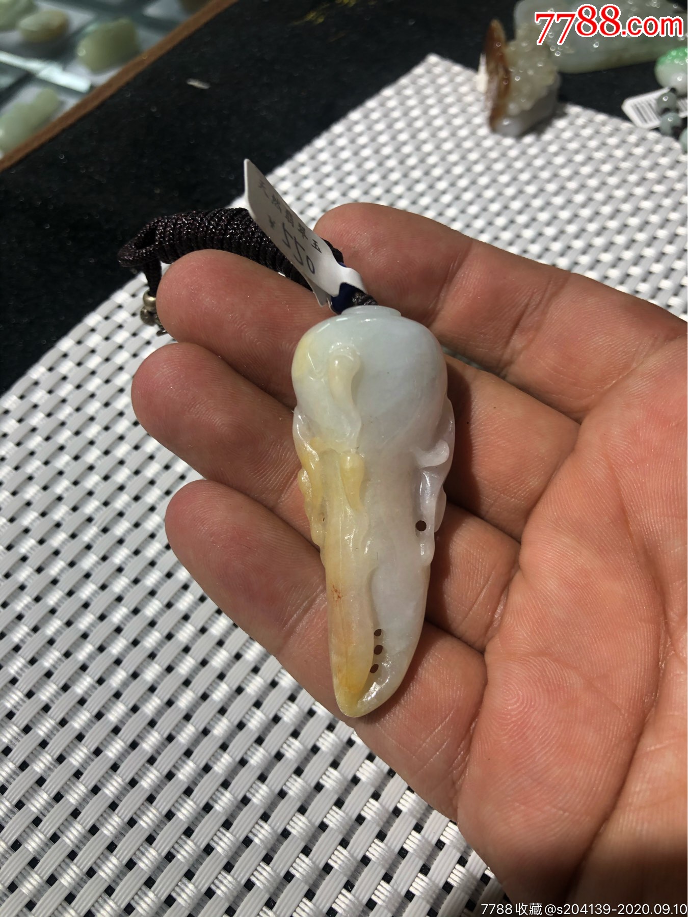 老坑翡翠a货〈蟹钳寓意:有钱〉