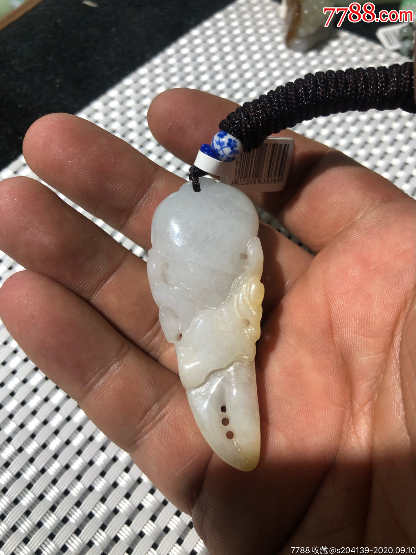 老坑翡翠a货〈蟹钳寓意:有钱〉